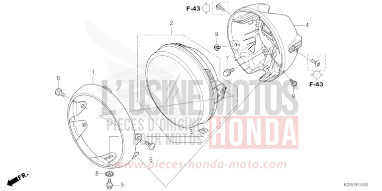 PROJECTEUR de Dax ST125 PEARL HORIZON WHITE (NHB61) 2026